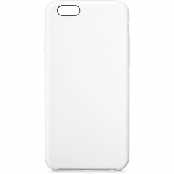 Чехол силиконовый гладкий Soft Touch iPhone 6/ 6S, белый (без логотипа)