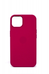 Чехол силиконовый гладкий Soft Touch iPhone 13, бордовый №35 (закрытый низ)