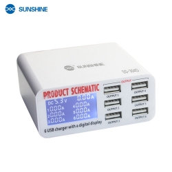 Источник питания SUNSHINE SS-304D (6 портов USB)