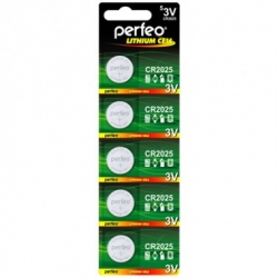 Батарейка Perfeo CR2025/5BL (3v, литиевая) упаковка 5 шт Батарейка Perfeo CR2025/5BL (3v, литиевая) упаковка 5 шт