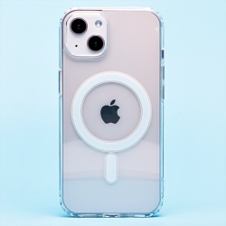 Чехол силиконовый Clear Case MagSafe iPhone 13, прозрачный