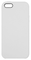 Чехол силиконовый гладкий Soft Touch iPhone 5/ 5S/ SE, белый (без логотипа)