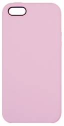 Чехол силиконовый гладкий Soft Touch iPhone 5/ 5S/ SE, розовый (без логотипа)