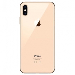 Задняя крышка iPhone XS Max стеклянная, легкая установка, золото, (литое стекло) (Org) (CE)