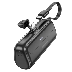 Внешний аккумулятор PowerBank 5000 mAh BJ41 Pocket Type-C/Type-C/Lightning, черный