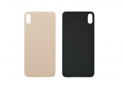Задняя крышка iPhone XS стеклянная, легкая установка, золото (CE) Задняя крышка iPhone XS стеклянная, легкая установка, золото (CE)