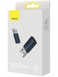 Адаптер-переходник Baseus Mini (Type-C female to USB male) (Черный)