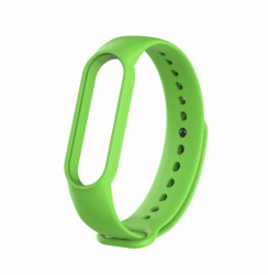 Ремешок силиконовый для Mi Band 5/ 6, салатовый №18 Ремешок силиконовый для Mi Band 5/ 6, салатовый №18