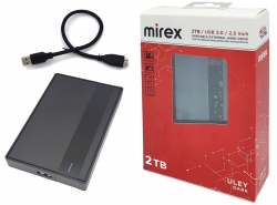 Внешний HDD Mirex ULEY DARK 2TB 2.5'' USB 3.0 (чёрный корпус)