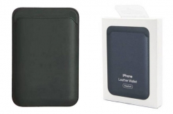 Картхолдер для MagSafe App wallet с анимацией футляр для карт на магните, зеленый