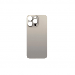 Задняя крышка iPhone 15 Pro стеклянная, легкая установка, серебристо-серый титан (Org)