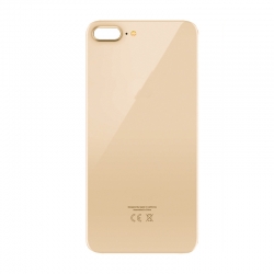 Задняя крышка iPhone 8 Plus стеклянная со стеклом камеры, золото (CE) Задняя крышка iPhone 8 Plus стеклянная со стеклом камеры, золото (CE)