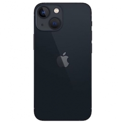 Задняя крышка iPhone 13 стеклянная, узкий вырез под камеру, черный (литое стекло) (Org)