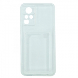 Чехол силиконовый с визитницей INFINIX ZERO X Pro прозрачный