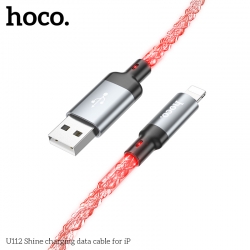 USB кабель Lightning HOCO U112 Shine (100см. 2.4A), серый USB кабель Lightning HOCO U112 Shine (100см. 2.4A), серый