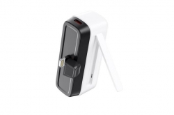 Внешний аккумулятор Power Bank 5000 mAh XO PR224 iP Quick Charge с подставкой, черный