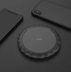 Беспроводное зарядное устройство HOCO CW13 Round Wireless Charger, черный