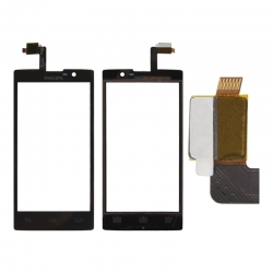 Тачскрин Philips Xenium W3500, Черный Тачскрин Philips Xenium W3500, Черный