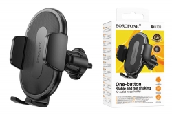 Держатель автомобильный BOROFONE BH133 Rio push-type car holder(air outlet), черный Держатель автомобильный BOROFONE BH133 Rio push-type car holder(air outlet), черный