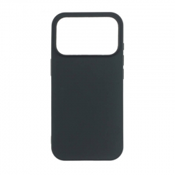 Чехол силиконовый тонкий iPhone 17 Pro, черный