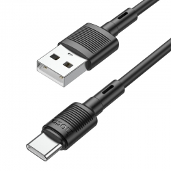USB кабель Type-C HOCO X83 Victory (100см. 3.0A), черный USB кабель Type-C HOCO X83 Victory (100см. 3.0A), черный