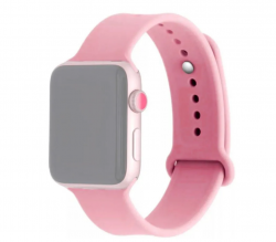 Ремешок силиконовый для Apple Watch 42/ 44 мм Sport Band, розовый №6