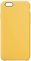 Чехол силиконовый гладкий Soft Touch iPhone 6/ 6S, желтый (без логотипа)