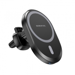 Держатель автомобильный BOROFONE BH201 Mobile magnetic wireless, черный Держатель автомобильный BOROFONE BH201 Mobile magnetic wireless, черный