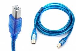 Кабель для принтера USB2.0 A(M) to B(M) синий 5 метров