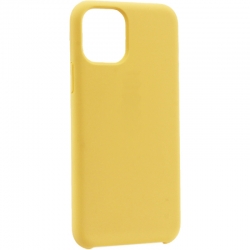 Чехол силиконовый гладкий Soft Touch iPhone 11, желтый №4