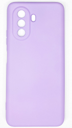 Чехол силиконовый гладкий Soft Touch Huawei Nova Y70, сиреневый