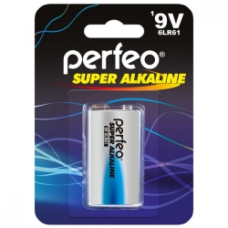 Батарейка Perfeo 6LR61 крона/1BL Super (9V, алкалиновая) упаковка блистер 1 шт Батарейка Perfeo 6LR61 крона/1BL Super (9V, алкалиновая) упаковка блистер 1 шт