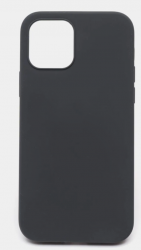 Чехол силиконовый гладкий Soft Touch iPhone 12 mini, темно-серый №15 (закрытый низ)
