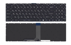 Клавиатура для ноутбука MSI GT72 черная с 7-цветной подсветкой