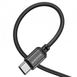 USB кабель Type-C BOROFONE BX87 Sharp (100см. 3.0A), черный