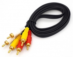 Кабель 3RCA to 3RCA 1,5 метра Кабель 3RCA to 3RCA 1,5 метра