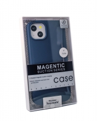 Чехол Piblue iPhone 14 Plus Silicone MagSafe, синий Чехол Piblue iPhone 14 Plus Silicone MagSafe, синий