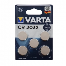 Батарейка Varta CR2032/5BL (3v, литиевая) упаковка 5 шт Батарейка Varta CR2032/5BL (3v, литиевая) упаковка 5 шт