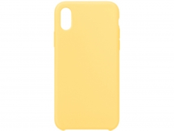Чехол силиконовый гладкий Soft Touch iPhone X/ XS, желтый №4, 40 Чехол силиконовый гладкий Soft Touch iPhone X/ XS, желтый №4, 40