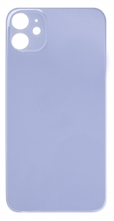 Задняя крышка iPhone 11 стеклянная, легкая установка, фиолетовая (CE)