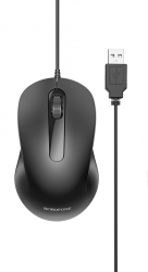 Мышь компьютерная проводная BOROFONE BG4 Business wired mouse, черная