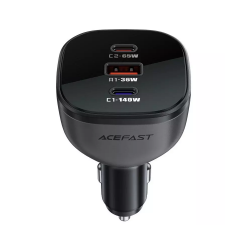 Автомобильный адаптер ACEFAST B14 165W (2*USB-C + USB-A), черный Автомобильный адаптер ACEFAST B14 165W (2*USB-C + USB-A), черный