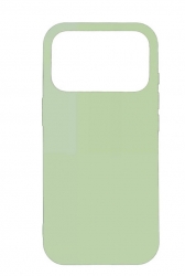 Чехол силиконовый гладкий Soft Touch iPhone 17 Pro Max, мятно-зелёный (закрытый низ)