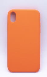 Чехол силиконовый гладкий Soft Touch iPhone XR, кораллово-оранжевый №42 Чехол силиконовый гладкий Soft Touch iPhone XR, кораллово-оранжевый №42