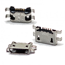 Разъем microUSB 2.0 разъем для планшетов Jack022 (5pin), установка в разрез платы Разъем microUSB 2.0 разъем для планшетов Jack022 (5pin), установка в разрез платы