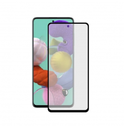 Защитное стекло Samsung A72/ A73, черное (тех упаковка)