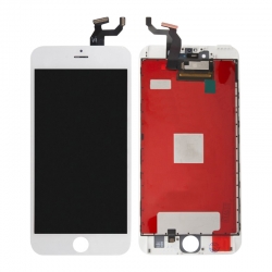 Дисплей iPhone 6S Plus в сборе с тачскрином, Белый (LCD OR/ переклей)