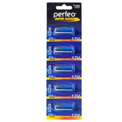 Батарейка A27 Perfeo 27А/5BL (12V, алкалиновая) (цена за упаковку 5 шт)