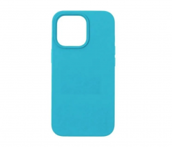 Чехол силиконовый гладкий Soft Touch iPhone 13 mini, голубой №16 Чехол силиконовый гладкий Soft Touch iPhone 13 mini, голубой №16