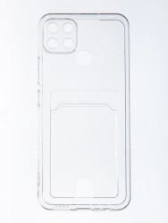 Чехол силиконовый с визитницей OPPO Realme C25 Global/ Realme C25S Global прозрачный Чехол силиконовый с визитницей OPPO Realme C25 Global/ Realme C25S Global прозрачный